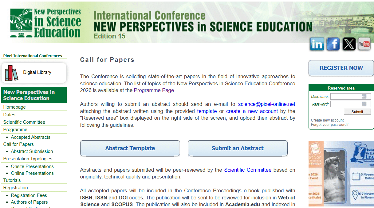 International Conference New Perspectives in Science Education